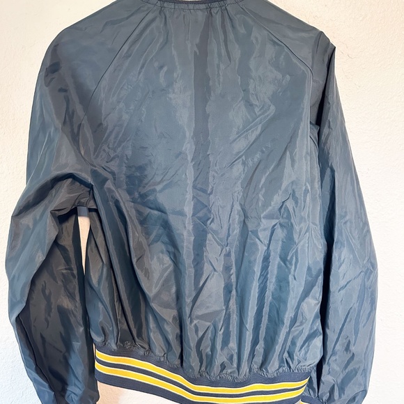 RARE Vintage University of Michigan Wolverines Jacket Windbreaker Chalk Line - L - Picture 2 of 4